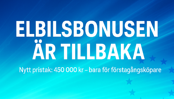 Elbilsbonusen är påväg